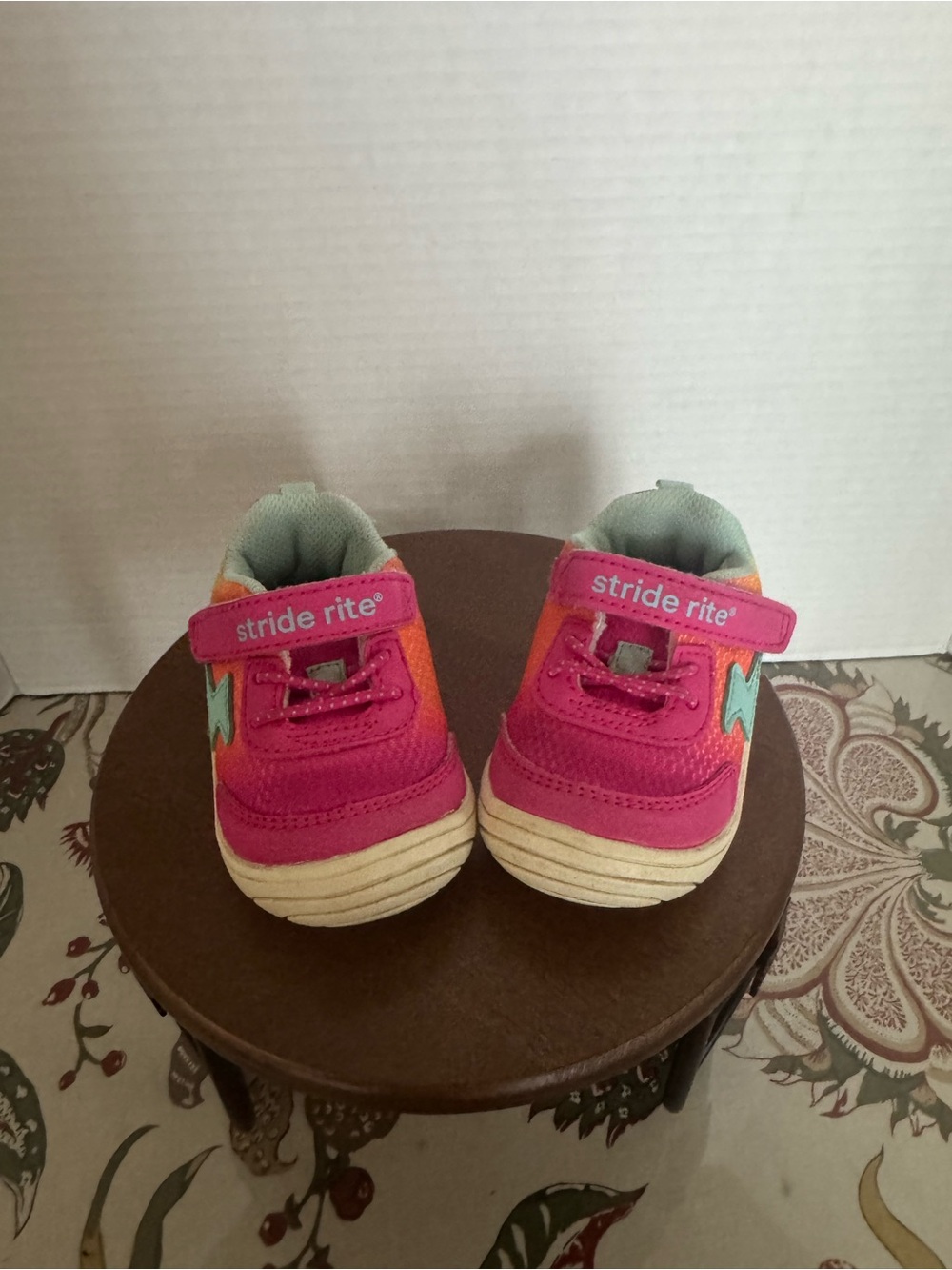 Stride Rite Pink and Mint Toddler Sneakers